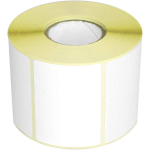 10 Rotoli Etichette 58x92mm in carta termica eco di colore Bianco - Adesivo permanente - Anima rotolo 40mm - Etichette per bobina 500