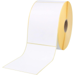 2 Rotoli Etichette 100x150mm in carta termica di colore Bianco - Adesivo permanente - Anima rotolo 40mm - Etichette per bobina 250