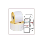 Etichette 58x74mm in carta termica eco di colore Bianco - Adesivo permanente - Anima rotolo 40mm - Etichette per bobina 620